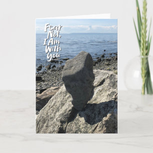 Cartes Pour Fêtes Annuelles NE CRAINS PAS, JE SUIS avec toi - Jésus Rock Isaïe