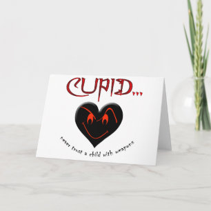 Cartes Pour Fêtes Annuelles Ne faites pas confiance au cupidon
