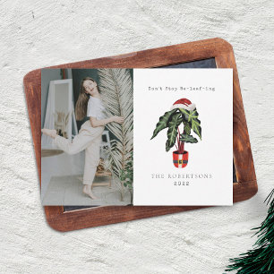 Cartes Pour Fêtes Annuelles Ne pas arrêter Beleafing House Plante Photo Noël