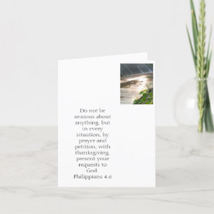 Cartes Pour Fêtes Annuelles Ne vous inquiétez pas. 4:6 de Philippiens