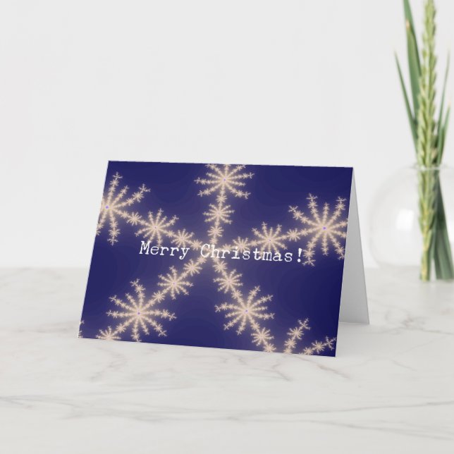 Cartes Pour Fêtes Annuelles Neige (Devant)