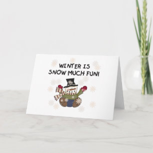 Cartes Pour Fêtes Annuelles Neige beaucoup amusant