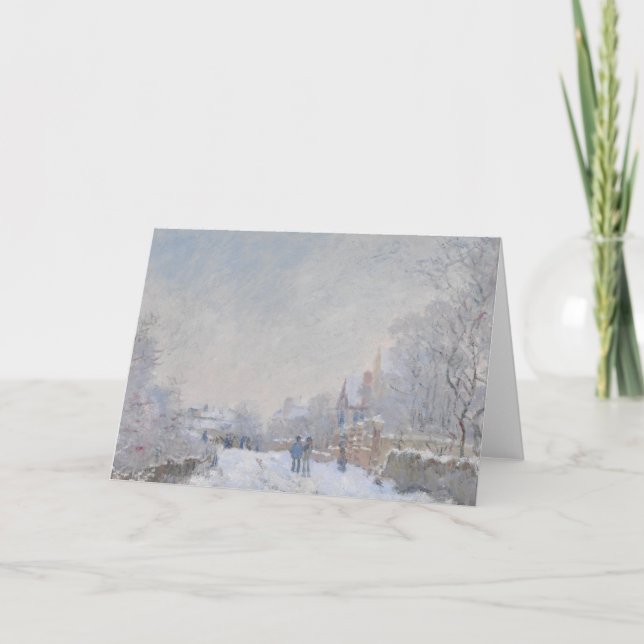 Cartes Pour Fêtes Annuelles Neige d'hiver chez Argeteuil (Devant)