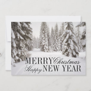 Cartes Pour Fêtes Annuelles Neige d'hiver dans la région de Crystal Mountain 