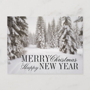 Cartes Pour Fêtes Annuelles Neige d'hiver dans la région de Crystal Mountain