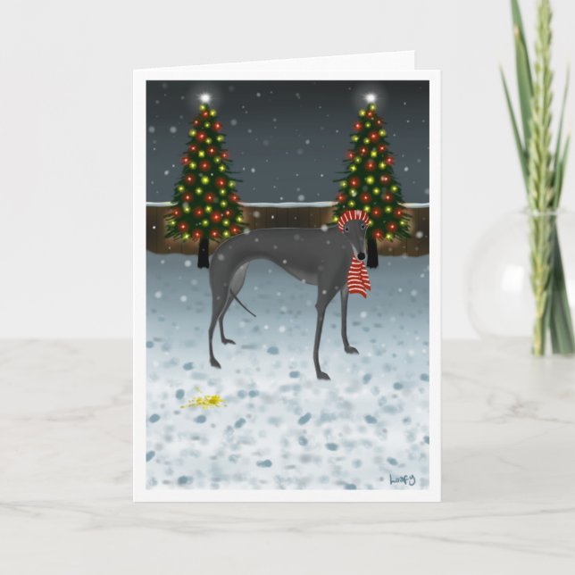 Cartes Pour Fêtes Annuelles Neige jaune (Devant)