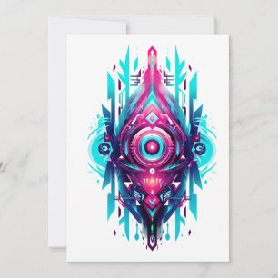 Cartes Pour Fêtes Annuelles Neo-Tribal Sigil