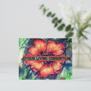 Cartes Pour Fêtes Annuelles Népal Cinquefoil Fleur Joyeuse Vie