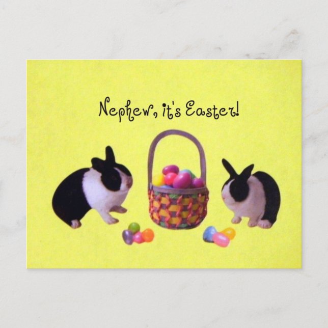 Cartes Pour Fêtes Annuelles Nephew c'est Pâques ! (Devant)