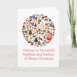 Cartes Pour Fêtes Annuelles Nephew et son Cercle Partenaire de Noël