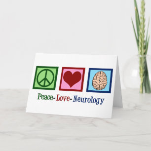Cartes Pour Fêtes Annuelles Neurologie de l'amour pour la paix