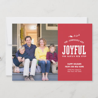 Cartes Pour Fêtes Annuelles New Home Christmas Photo Card Moving Announcement