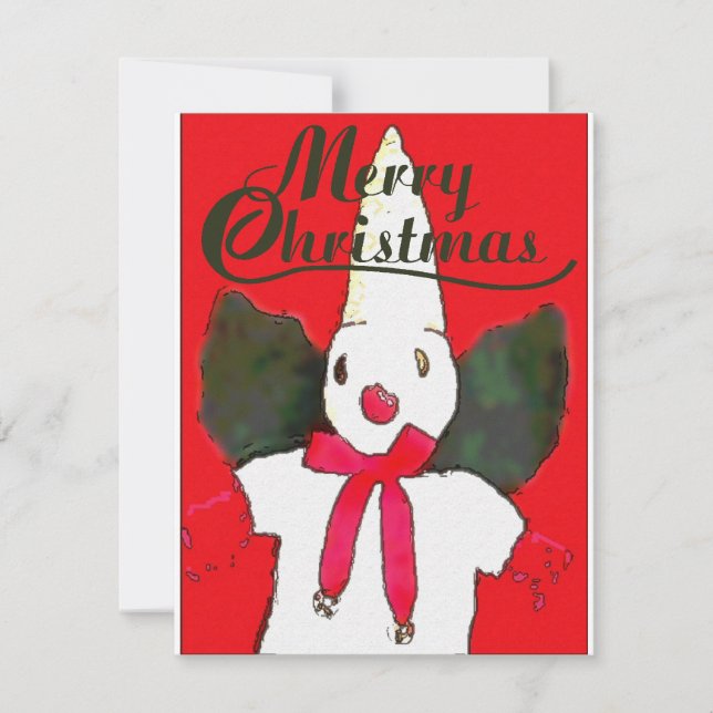 Cartes Pour Fêtes Annuelles New Orleans Christmas Snowman (Devant)