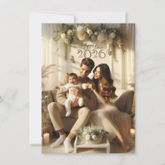 Cartes Pour Fêtes Annuelles New Year Celebration Card | Family Card