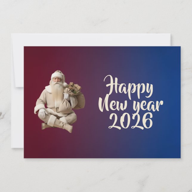 Cartes Pour Fêtes Annuelles New year greeting strong  (Devant)