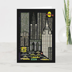 Cartes Pour Fêtes Annuelles New York, Abstrait de Noël