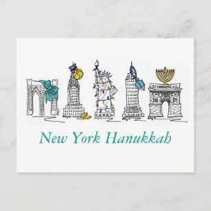 Cartes Pour Fêtes Annuelles New York City New York New York Hanoukka Chanukah 