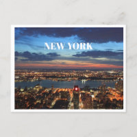 New York City Skyline Night Builds Paysage