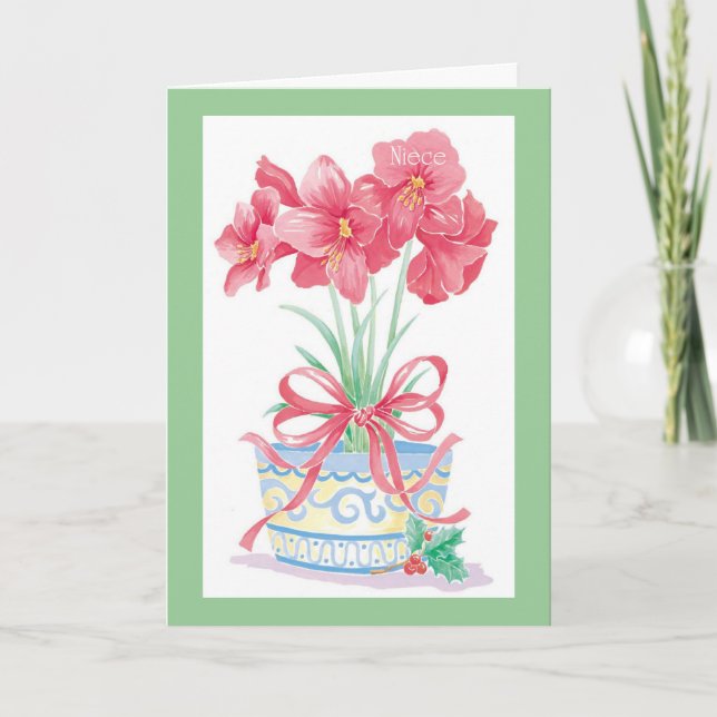 Cartes Pour Fêtes Annuelles Nièce (Devant)