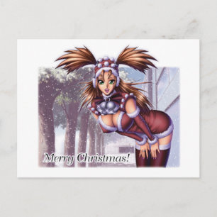 Cartes Pour Fêtes Annuelles Nikki - Noël de l'Anime