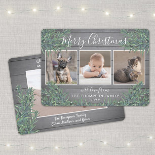 Cartes Pour Fêtes Annuelles N'Importe Quel Texte 4 Photo Moderne Agritourisme 
