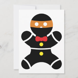 Cartes Pour Fêtes Annuelles Ninja pain d'épice