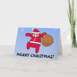 Cartes Pour Fêtes Annuelles Ninja Père Noël ? Joyeux Noël !