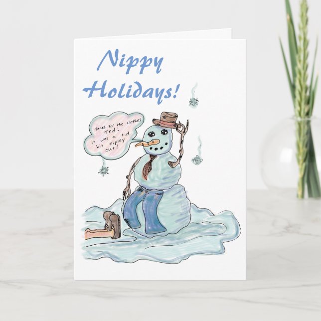 Cartes Pour Fêtes Annuelles Nippy Holidays (Devant)