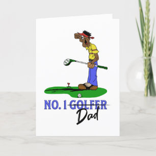 Cartes Pour Fêtes Annuelles No 1 Golfer Papa