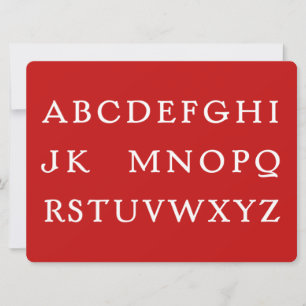 Cartes Pour Fêtes Annuelles No L "Joke" Alphabet (Noel)