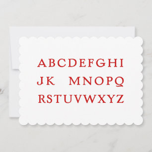 Cartes Pour Fêtes Annuelles No L "Joke" Alphabet (Noel)