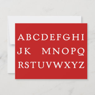 Cartes Pour Fêtes Annuelles No L "Joke" Alphabet (Noel)