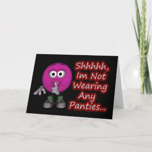 Cartes Pour Fêtes Annuelles No Panties Valentines Card with