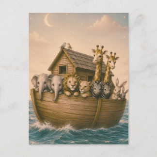 Cartes Pour Fêtes Annuelles Noah's Ark Crèche Islamique