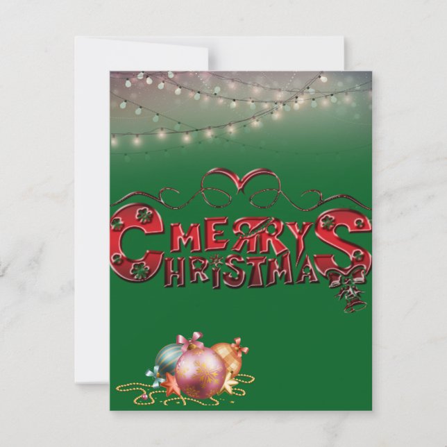 Cartes Pour Fêtes Annuelles Noël (Devant)