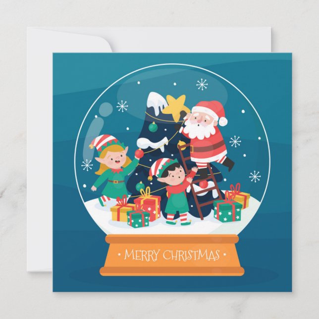 Cartes Pour Fêtes Annuelles Noël (Devant)