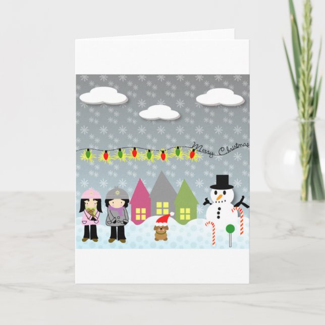 Cartes Pour Fêtes Annuelles Noël (Devant)