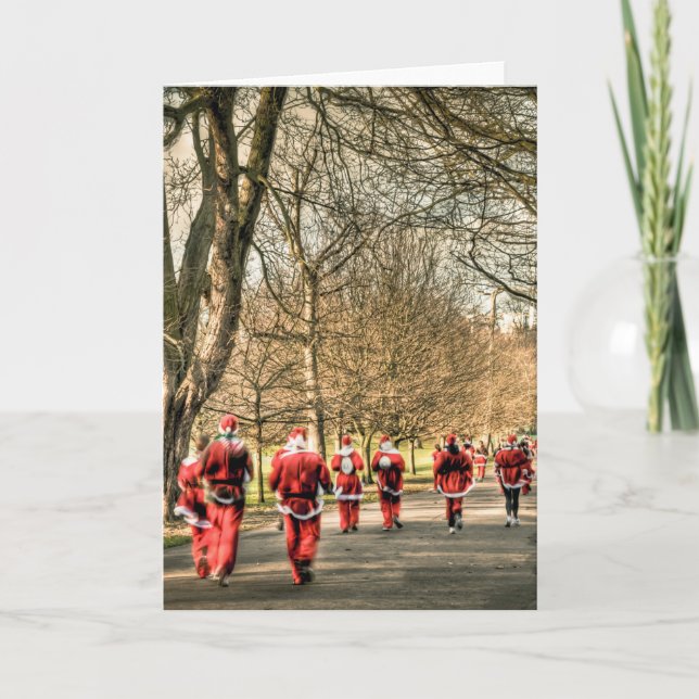 Cartes Pour Fêtes Annuelles Noël 10km de père fonctionnent à Greenwich, (Devant)