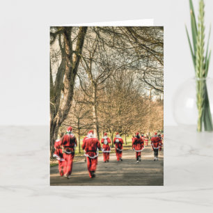 Cartes Pour Fêtes Annuelles Noël 10km de père fonctionnent à Greenwich,