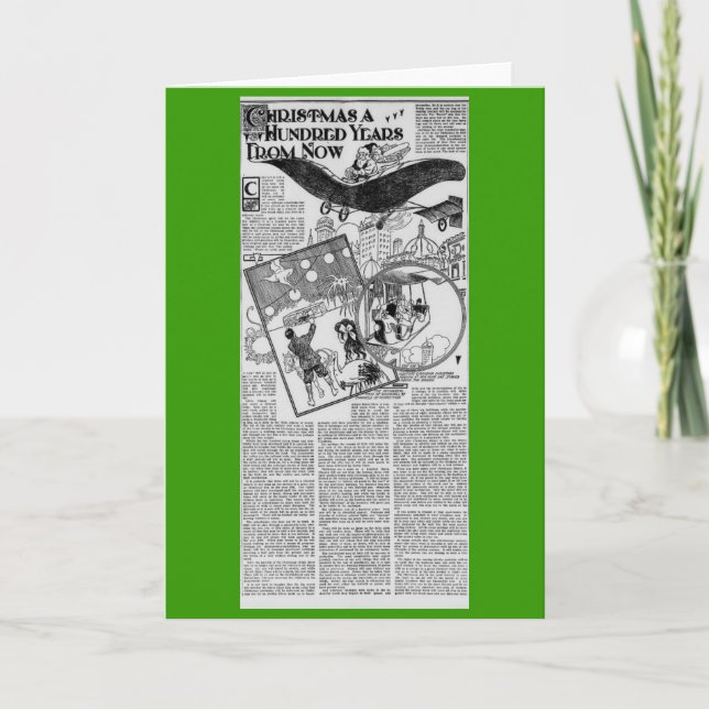 Cartes Pour Fêtes Annuelles Noël 1909 d'article de journal de Harlem Montana (Devant)
