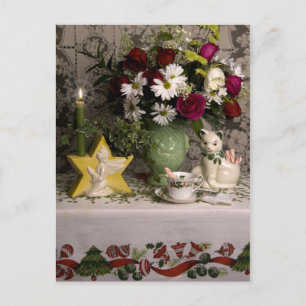 Cartes Pour Fêtes Annuelles Noël 2218 Floral Still Life