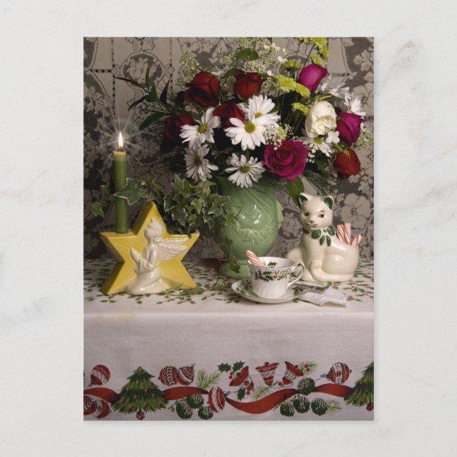 Cartes Pour Fêtes Annuelles Noël 2218 Floral Still Life (Devant)