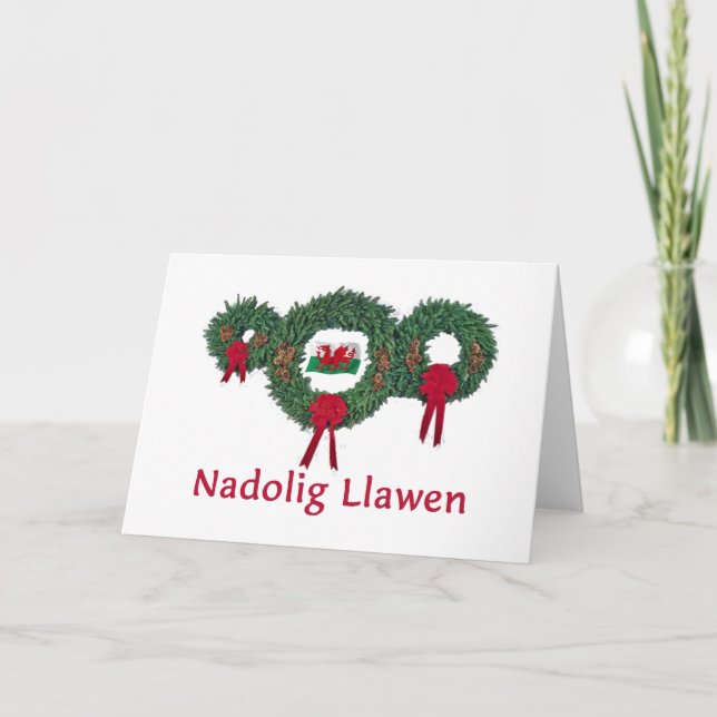 Cartes Pour Fêtes Annuelles Noël 2 du Pays de Galles (Devant)