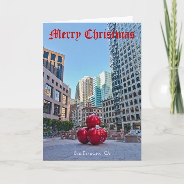 CARTES POUR FÊTES ANNUELLES NOËL #2A DE SAN FRANCISCO (Devant)