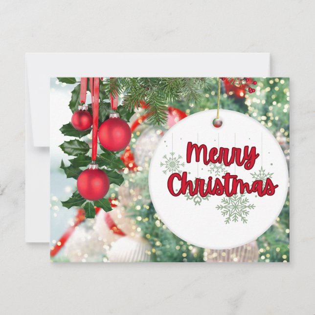 Cartes Pour Fêtes Annuelles Noël 3 (Devant)