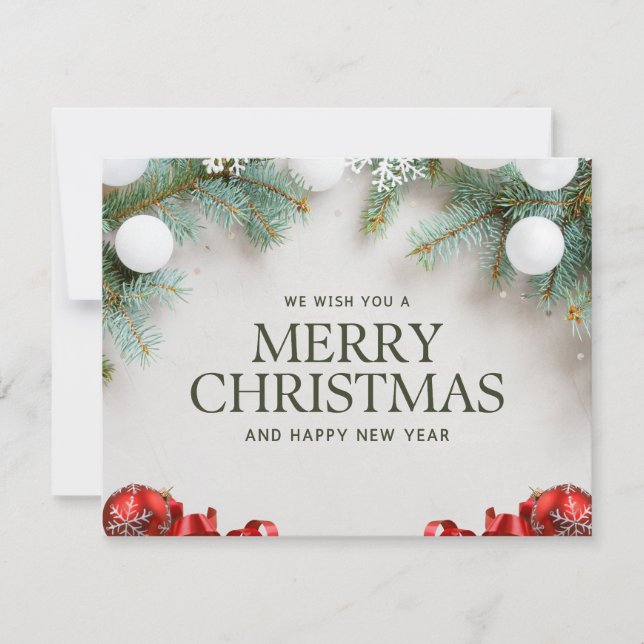 Cartes Pour Fêtes Annuelles Noël 5 (Devant)