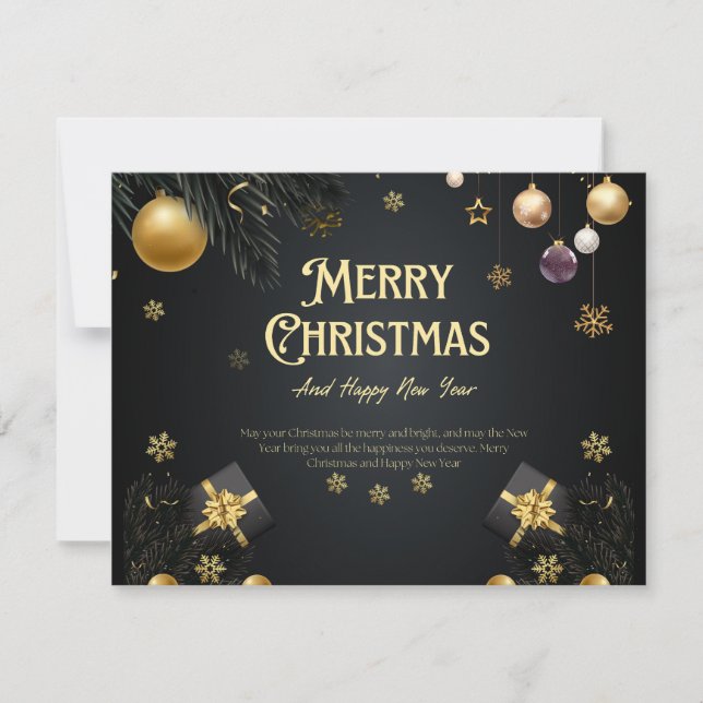 Cartes Pour Fêtes Annuelles Noël 9 (Devant)