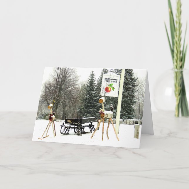 Cartes Pour Fêtes Annuelles Noël à Brookdale Fruit Farm à Hollis, NH (Devant)