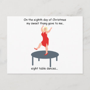 Cartes Pour Fêtes Annuelles Noël à cou rouge huit jours