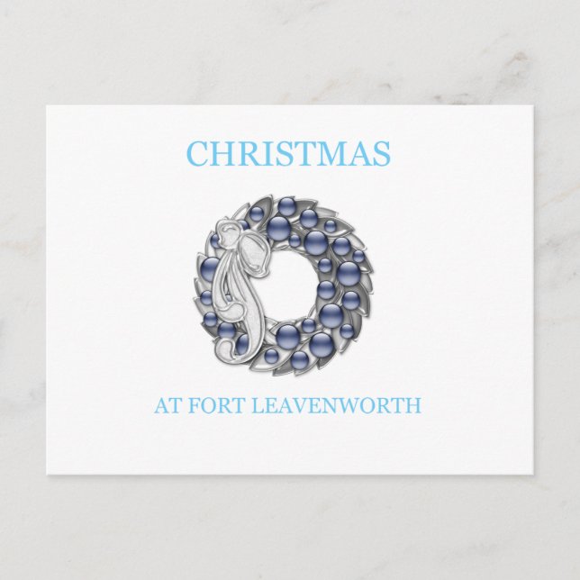 Cartes Pour Fêtes Annuelles Noël À Fort Leavenworth 25 (Devant)